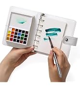 MEEDEN Travel Watercolor Sketch Set - Portable Painting Kit with 30 Sheets Watercolor Paper &amp; 24-...