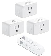 EIGHTREE Remote Control Outlet for Seniors, Mobility-Limited Users, Wireless Light Switch for Chr...