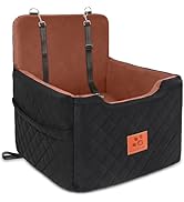 GL GLENSLAVE Dog Car Seat for Small/Medium Dogs Under 35lbs,Memory Foam Dog Booster Seats,Detacha...