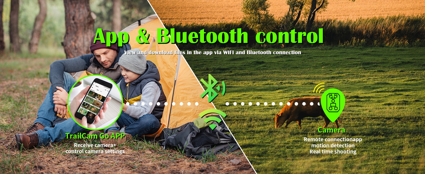 WiFi Bluetooth App Control trail cameras