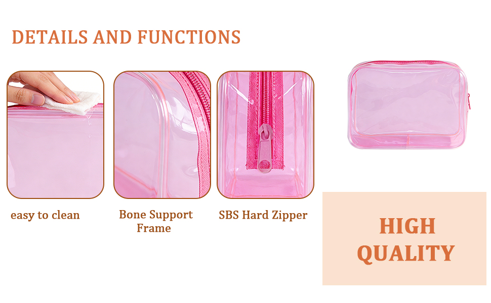 toiletry bag pack of 4 neon