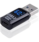 Poyiccot USB-A to USB-C Adapter LED Digital Display, USB C Female to USB Male Adapter 10Gbps, One...