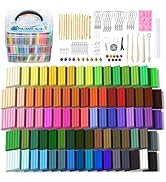 Polymer Clay, ARTME 82 Colors Clay Kit, Oven Bake Modeling Clay, Creative Polymer Clay Kit with S...