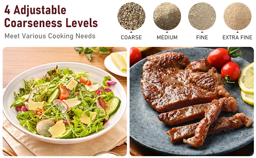 electric salt and pepper grinder set