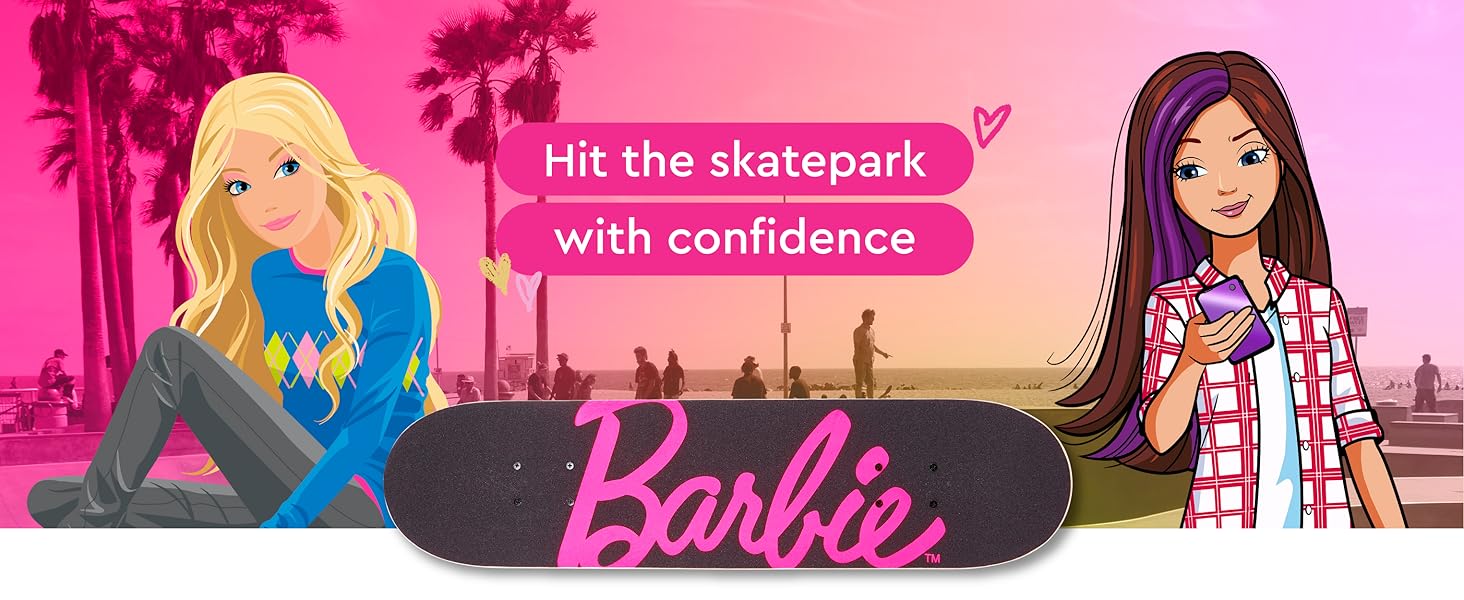 Barbie 31" skateboard- V3- Palm Tree
