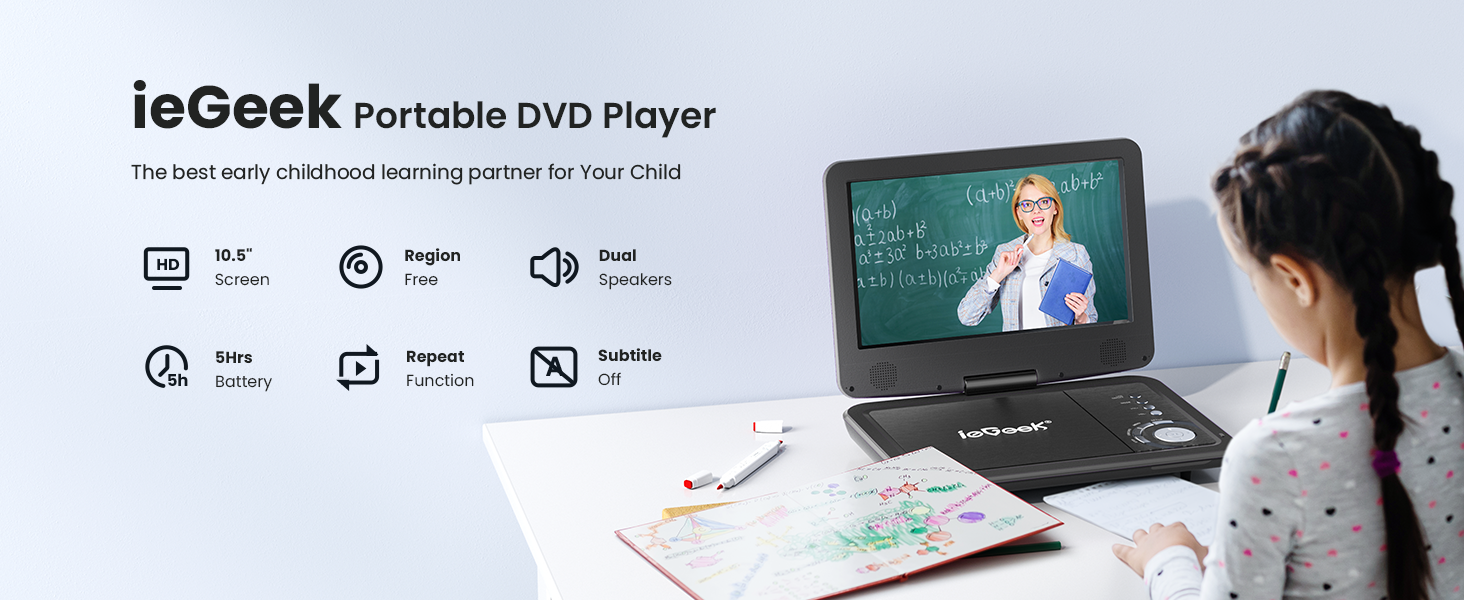 ieGeek portable dvd player