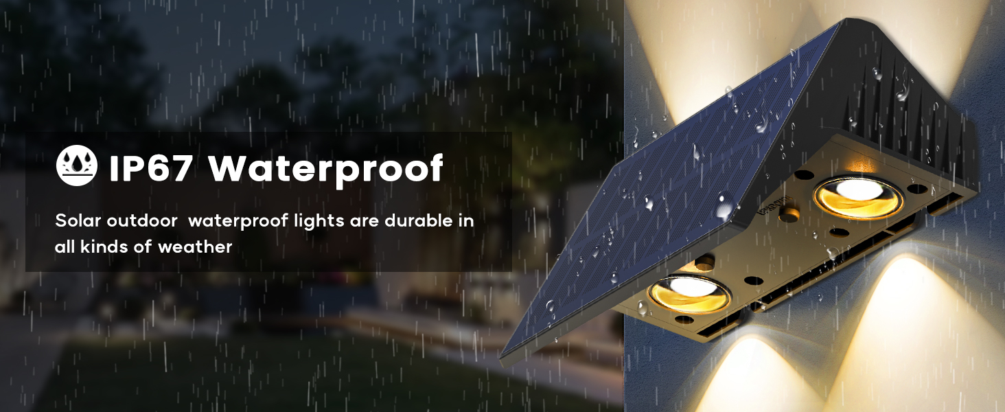 IIRARA Solar Fence Lights