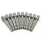 TEMO 10 pc 3/8 Inch Power Socket Extension Adapter Bit Set for Impact Driver