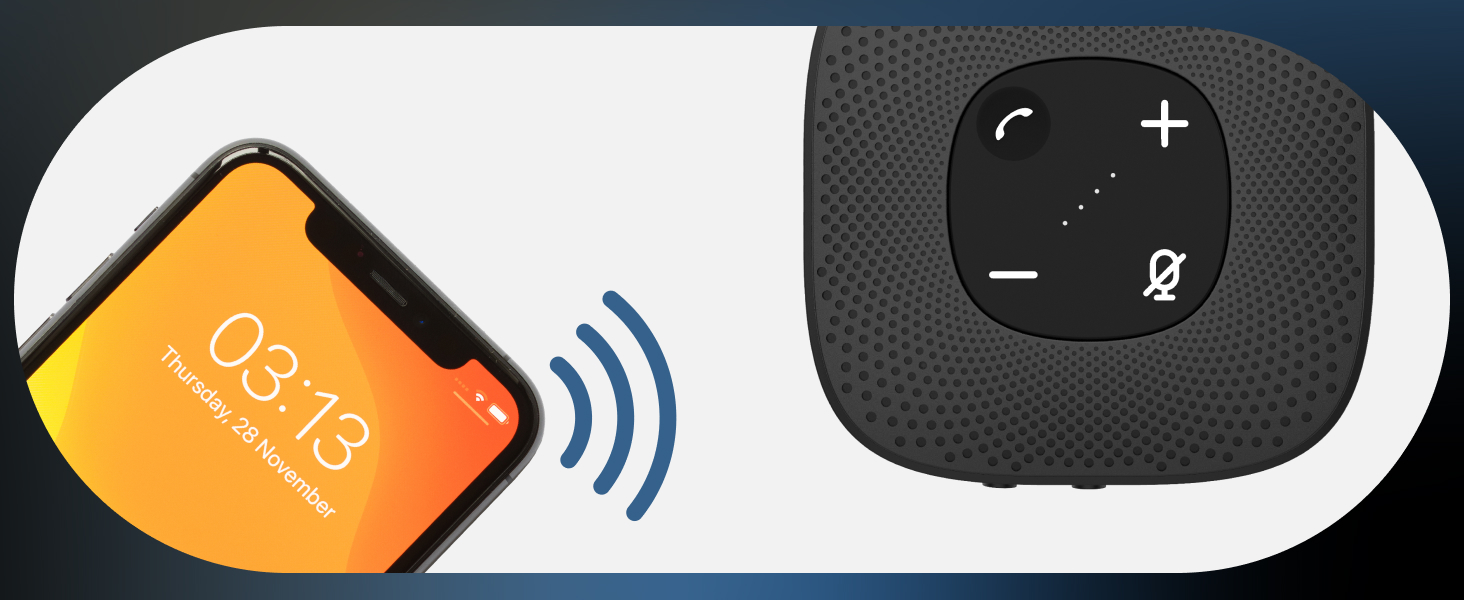 bluetooth speakerphone, wireless Bluetooth audio, remote work meetings