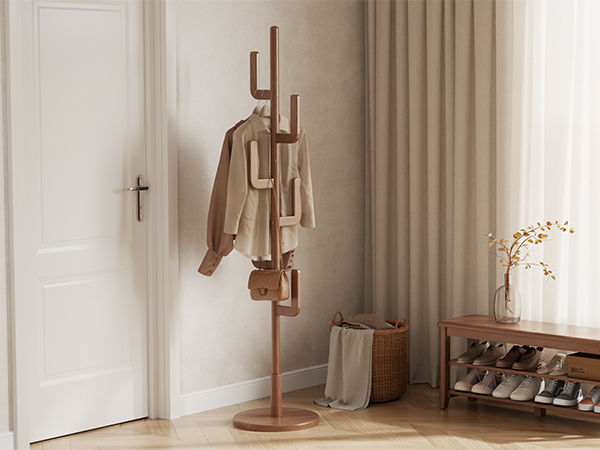 Entryway coat rack