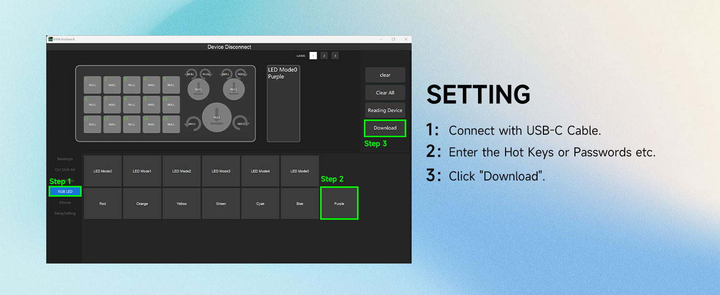 setting the text : connect with the text :