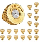 homenote 20 Pack Brass Misting Nozzles, 0.0118" (0.3mm) 10/24 Thread, Mister Nozzles Replacement ...