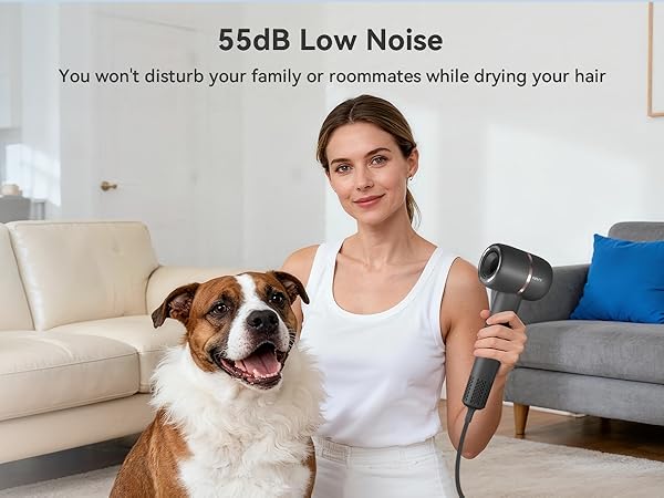 secadora de pelo para mujer low noise