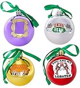 Paladone Friends Ornaments, Christmas Decorations, Set of 4