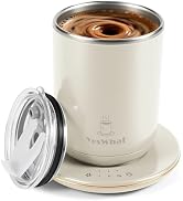 Automatic Self Stirring Coffee Mug with Lid, Smart Temperature Control USB Powered Coffee Milk Co...