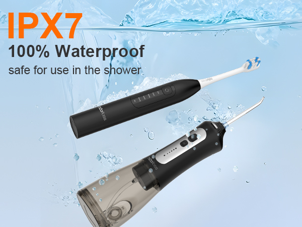 2 in 1 electric toothbrush and water flosser