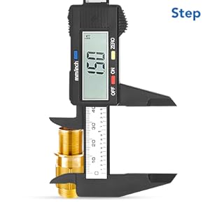 Step measuring by Digital caliper