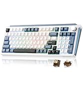 MIKIBY K98 Wireless Mechanical Keyboard, Tri-Mode Gaming Keyboard with Gasket Mount & Hot-Swap, B...