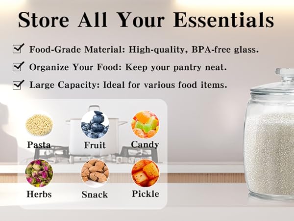 large glass jar