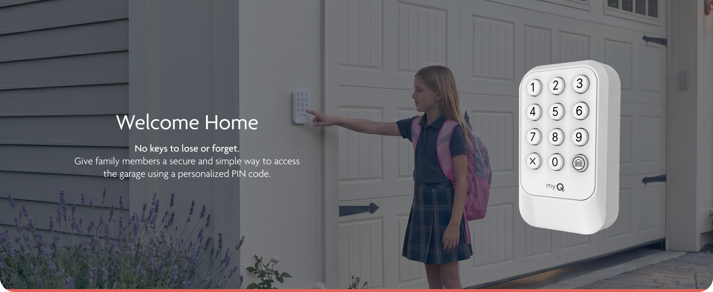 No keys to lose or forget with personalized pin codes