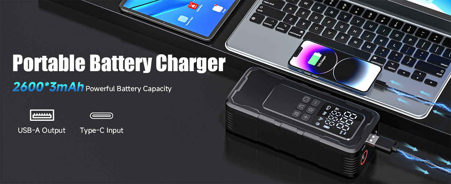 portable air compressor for car tires