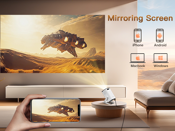 Mirroring Screen projector