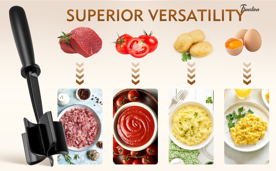 meat smasher, hamburger chopper, meat spatula chopper, hamburger masher, hamburger meat chopper