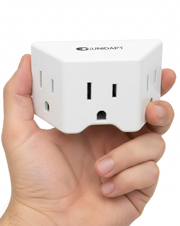 2 Prong to 3 Prong Outlet Adapter