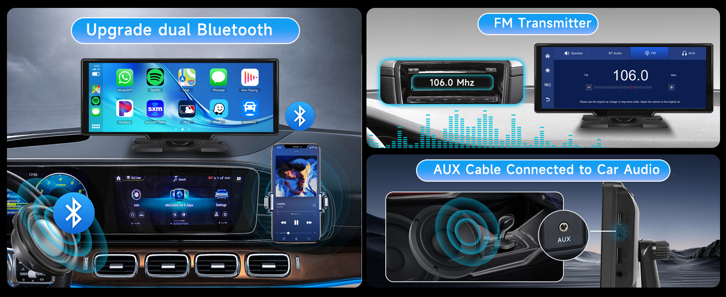 Bluetotoh AUX FM Transmission