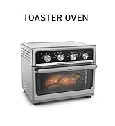 T-fal 9 in 1 Toaster Oven Air Fryer Combo Stainless Steel Convection Countertop Oven, Fast Heatup...