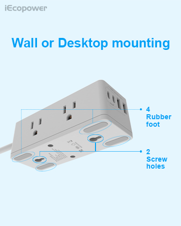 electrical outlet extender power strip surge protector 10 ft cord power cord