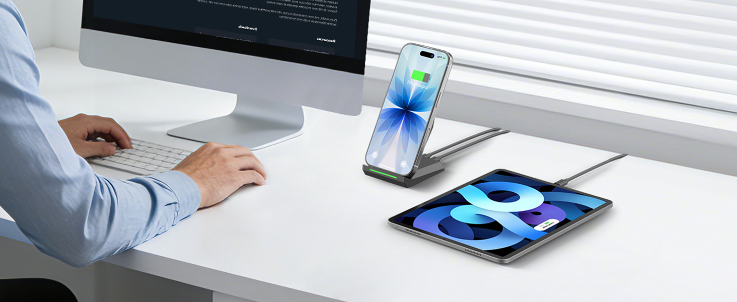 2 in 1 wireless charger