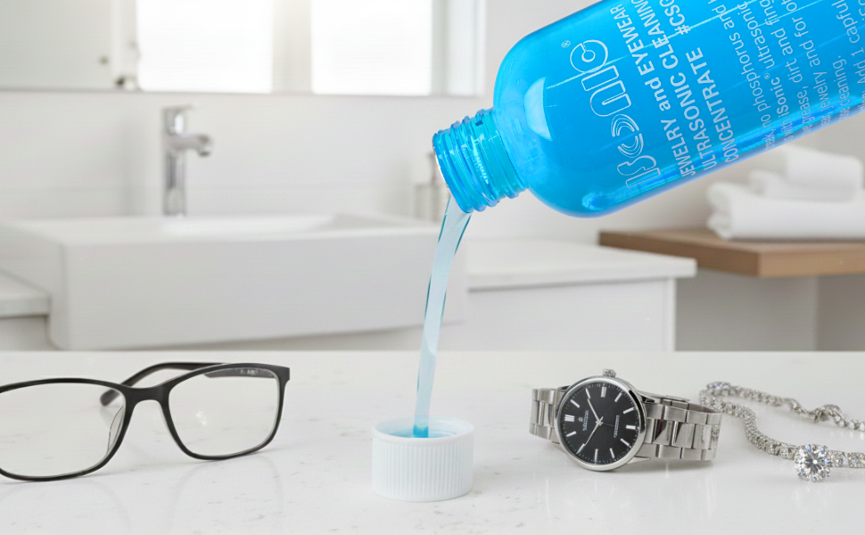 Image of solution being poured into cap