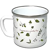 Roadmap Camping Gifts Coffee Mug 17 Oz Big Capacity Holiday Travel Enamel Mug,Dancing Leaves Coff...