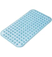 AmazerBath Bath Tub Mat, Medium Size 27.6 x 15 Inches Non-Slip Shower Mats with Suction Cups and ...