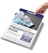 Aegero Presentation Binder 12-Pocket, Displays 18 Pages, 8.5x11 Portfolio Binder with Plastic Sle...