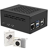 Geekworm P579-V2 PCIe Metal Case with Official Pi 5 Active Cooler for Raspberry Pi 5 Support X100...