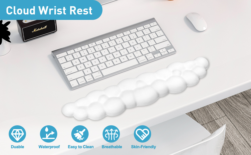 RUYEDE Cloud Wrist Rest Keyboard