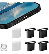 VIWIEU 4 Pack Designed for iPhone 15 Pro Max Plus USB C Anti Dust Plugs Charging Port Cover Type ...