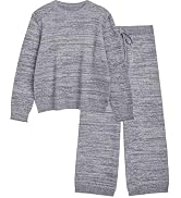 GKBK Lounge Set for Women Fuzzy Fleece Loose Fit Pajama | 2 Piece Sweater Set, Long Sleeve Top, D...