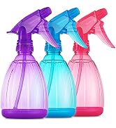 DilaBee Spray Bottles (3-Pack, 12 Oz) Water Spray Bottle for Hair, Plants, Cleaning, Cooking, BBQ...