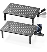 Canyora Computer Monitor Stand Riser for Desk, 3 Height Adjustable PC Laptop TV Desktop Monitor S...