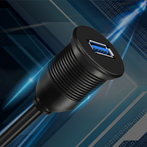 GOBGOD Single Port USB 3.0 Car Mount Flush Cable Detail2