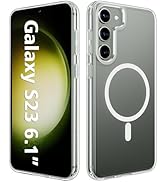 ANNGELAS for Samsung Galaxy S23 Mag-Safe Case,Slim Shockproof Protective Cover with Magnetic,Fros...