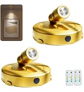 FFKWLTONG LED Spotlight Indoor,Battery Powered Uplighting Indoor with Timer,Small Accent Warm Whi...