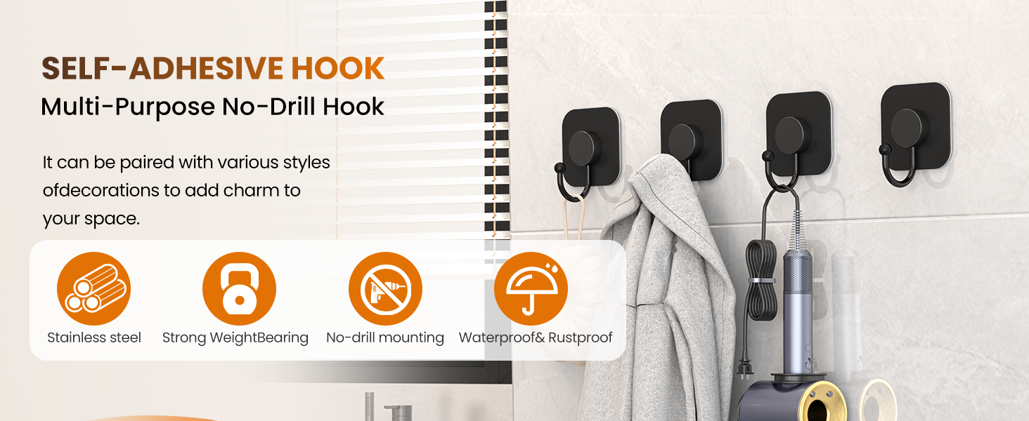 adhesive hooks