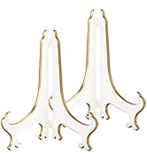 Artliving 8" Decorative Plate Stand Holder Plastic Picture Easel Display Stand Picture Frame Stan...