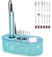 JOSGLOI Electric Nail Drill Professional: Shiny 40000RPM Electric Nail File Kit E File Nail Drill...