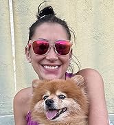 Pink mirrored sunglasses for women