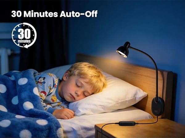 LED Wall Mounted Reading Light Book Light for Reading in Bed Wall Lamps for Bedside Reading Bedroom